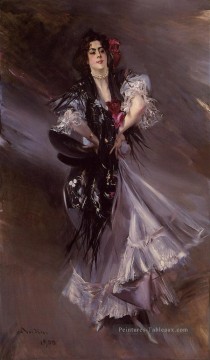  Boldini Peintre - Portrait d’Anita de la FerieLe genre danseur espagnol Giovanni Boldini